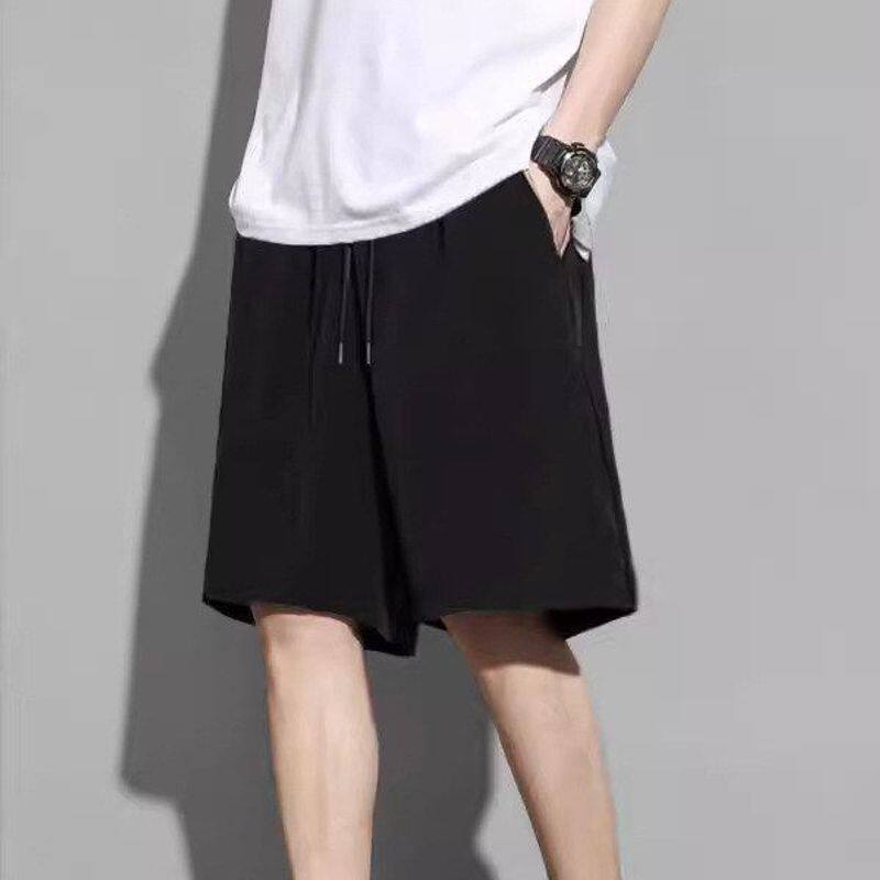 冰丝速干短裤男士夏季新款宽松薄款夏天运动休闲中裤子男生五分裤