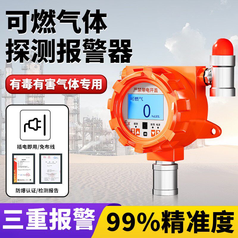 气体检测仪源头厂家定制硫化氢氨气氧气养殖场沼气浓度探测报警器