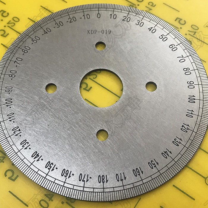 中分刻度盘正负圆形尺圆圈测量器标识盘100x20X2A019直销恒久万丰