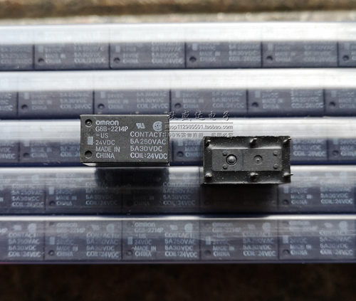 继电器G6B-2214P-US-24VDC DC24V 6脚5A 两常开24V继电器