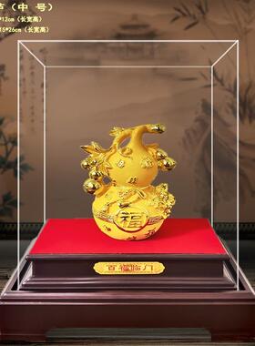 绒沙金葫芦摆件百福临门家居公司店铺乔迁开业汽车4S活动礼品摆设