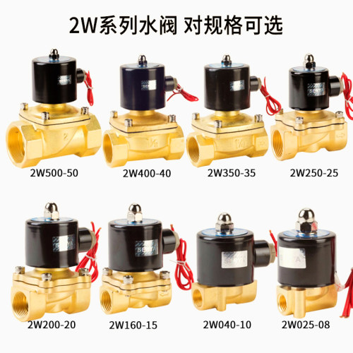 节能电磁阀水阀AC220V2W160-15气阀DC24V DC12V 2分3分4分6分1寸