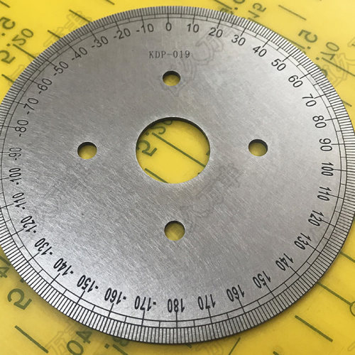 中分刻度盘正负圆形尺圆圈测量器标识盘100x20X2A019直销恒久万丰
