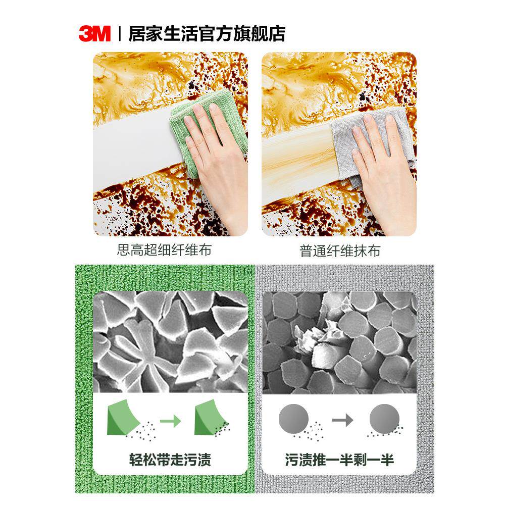 5YA1超纤家用抹布吸水不易掉毛洗碗巾家务厨房清洁