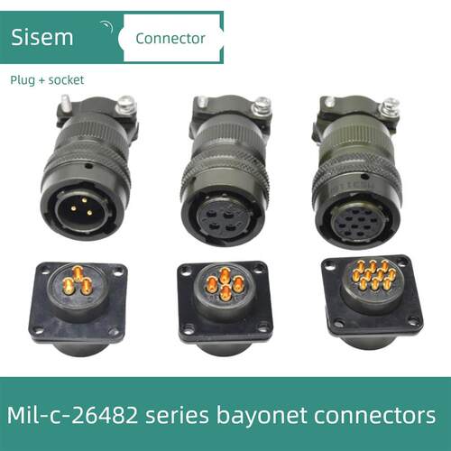 MIL-C-26482系列MS3116F12-3S连接器MS3112E12-4P航空插头12-8/10