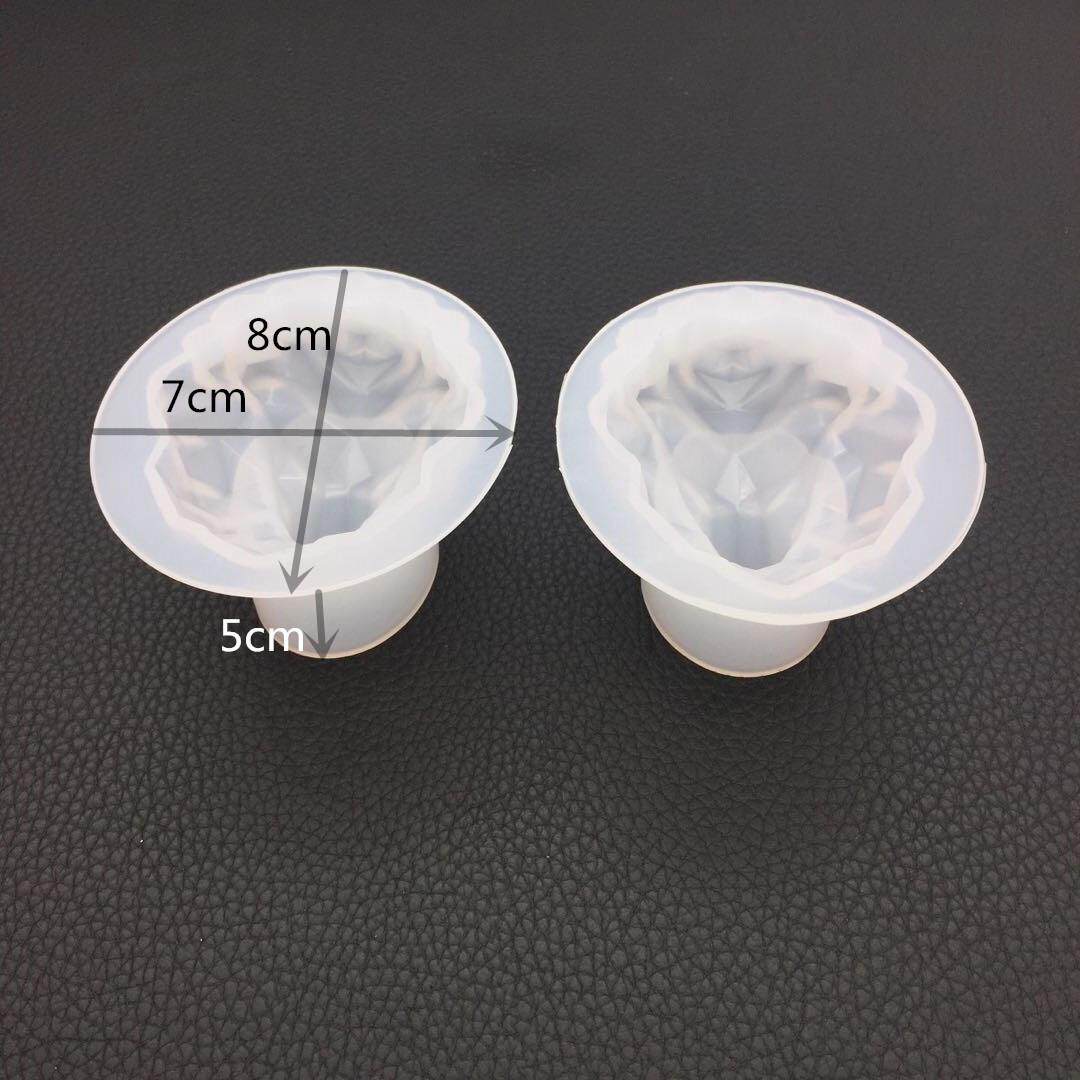水晶滴胶几何镜面狮子模具香薰石膏扩香石摆件台装饰烘培