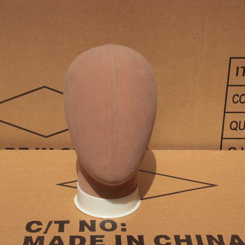 带脸头模型假人头假发支架护理假发造型可插针包布模特头假发放置