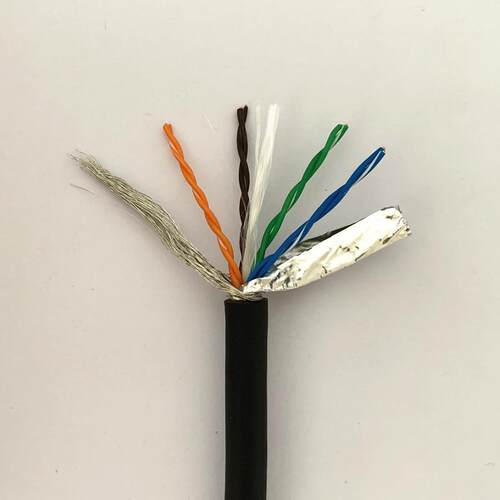 8芯双绞双屏蔽多丝网线STP/耐磨耐折弯防水TRVVSP24AWG/CAT5E超软
