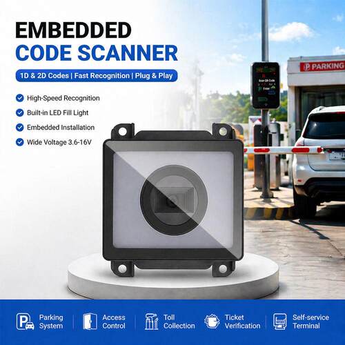 Embedded QR & Barcode Scanner Module for Access Control