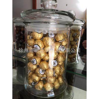 大号透明玻璃茶叶罐储物罐中药材干果杂粮花茶玻璃瓶子