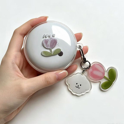 适用荣耀earbudsapro保护套Earbuds A Pro蓝牙耳机保护壳硅胶防摔软壳连体式简约纯色腕带挂绳式耳机套盒