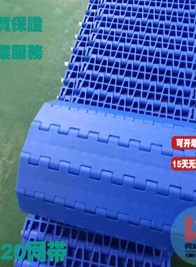 5230塑料网带25.4节距黄蓝塑料模块输送瓦楞纸输送2520网带链QNB