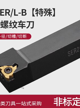 数控车床圆车刀杆外螺纹刀杆刀具SEL反手16ER刀片2020K16刀尖侧边