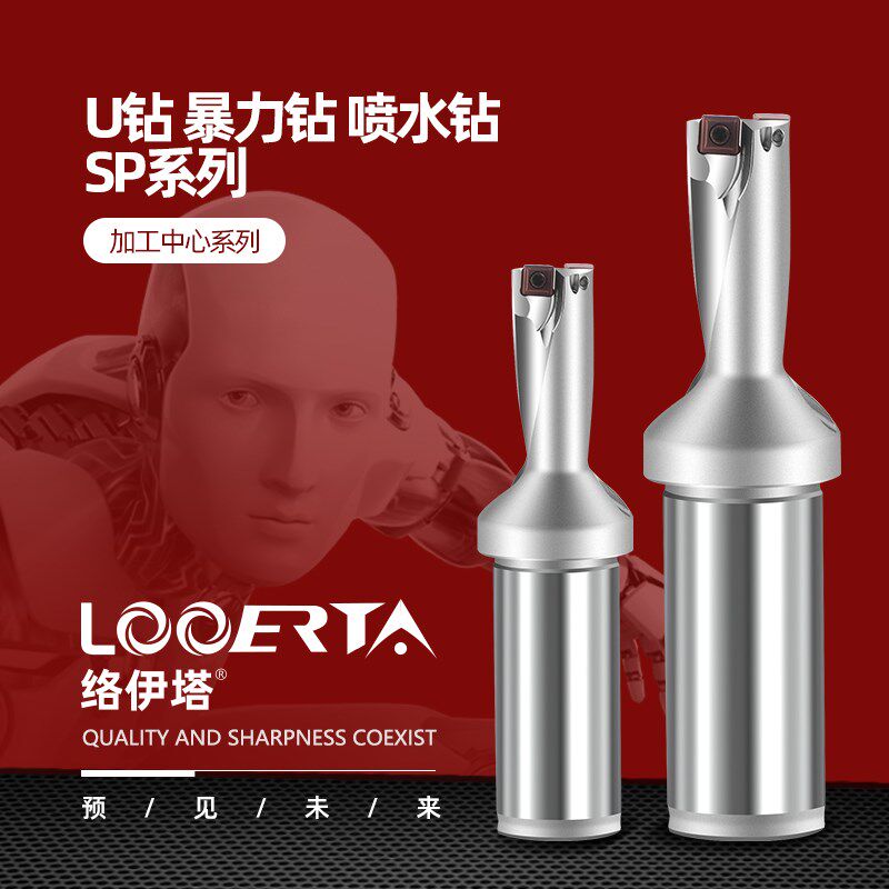 络伊塔暴力U钻刀杆SP型平底钻D8.5-60小杆U钻2D-5D快速喷水钻深孔