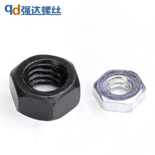 1/4-3/8/英制5级六角螺母发黑英制/4#6#8#10#美制2级镀锌六角螺母