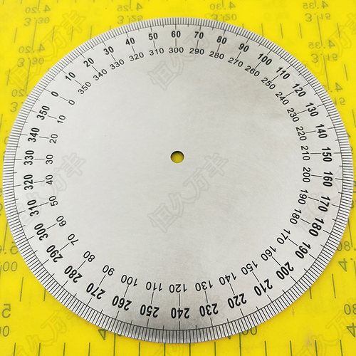 刻度盘机械配件不锈钢盘工业测量圆盘160x6x2 B008直销  机械量具