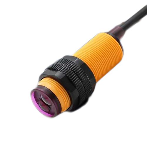 短管漫反射红外线光电开关E18-D80NK避障传感器NPN三线常开直流5V