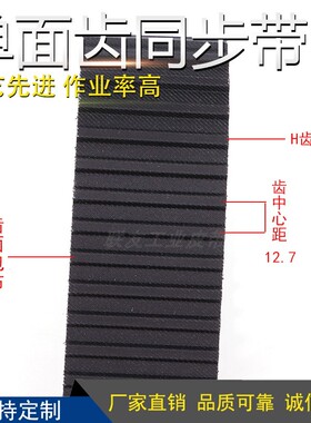 工业皮带橡胶同步带传动齿形圆环齿轮输送带440H88标准件KY新款