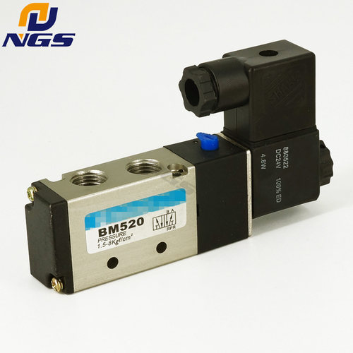 气动单电控电磁阀控制阀BM520-02S DC24V AC220V DC12V SHAKO