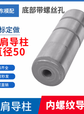 模具无肩导柱无头导柱直身攻丝拉杆导柱无肩柱带螺纹M16直径50