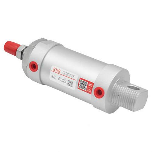 SNS神驰气动铝合金迷你气缸MAL40X25 50 75 100 125 150 200 250