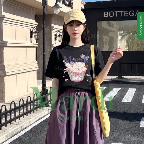 MardiMoving纯棉短袖女T恤