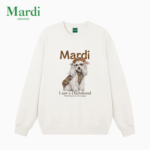 MARDIMOVING印花圆领女卫衣