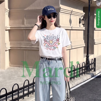 MardiMoving纯棉短袖女T恤