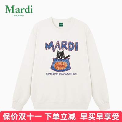 MARDIMOVING印花圆领女卫衣