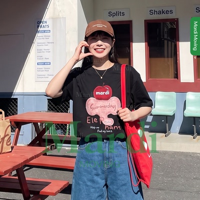 MardiMoving纯棉短袖女T恤