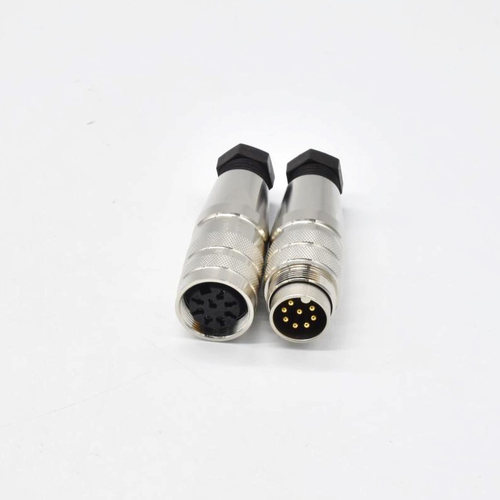 M16圆形连接器C091防水屏蔽公母接头2 4 5 6 7 8 12 14芯航空插头