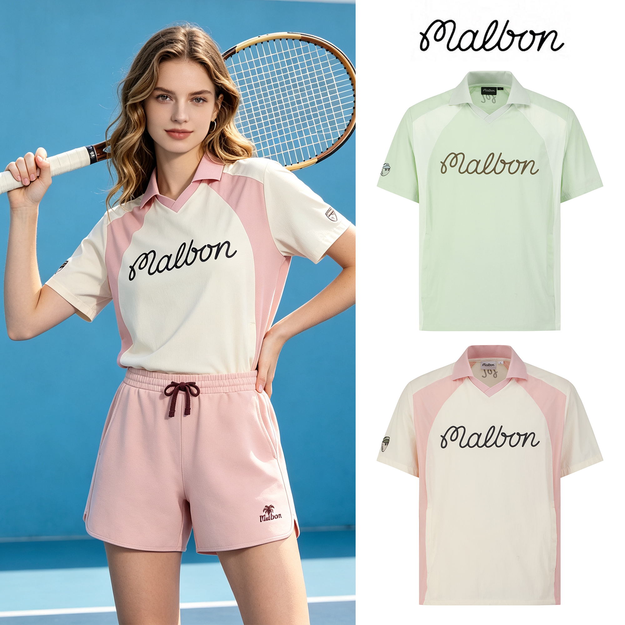 2026夏季新品MALBON韩版女装短袖