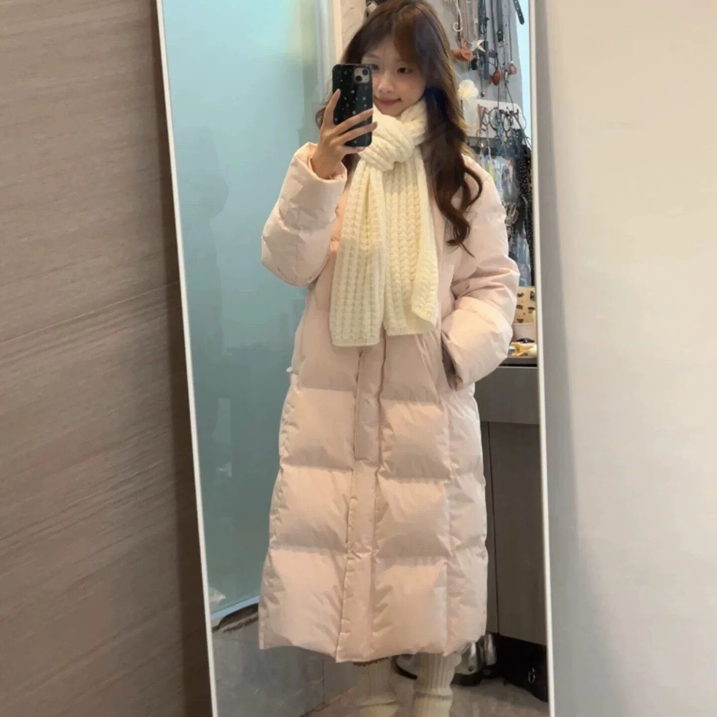 2026棉服女冬季羽绒服女长款年新款外套韩版宽松加厚过膝学生棉衣