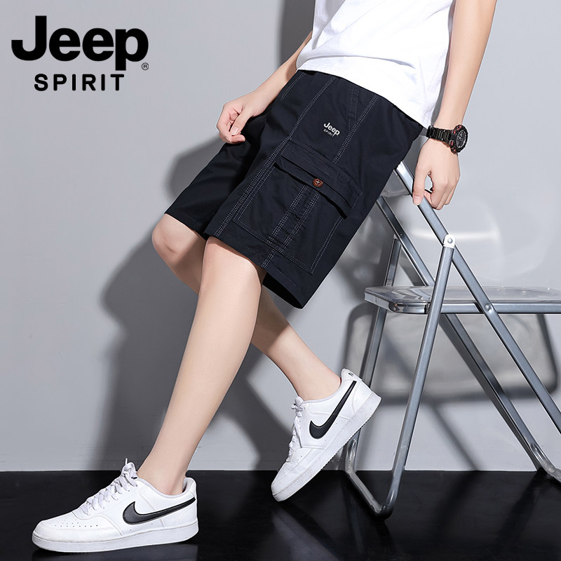 JEEPSPIRIT工装五分短裤男夏季