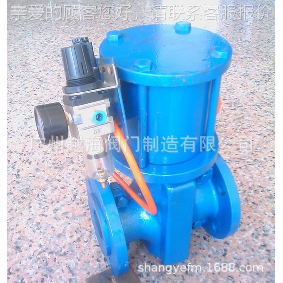 供应常开型气动管夹阀/气动管夹阀/法兰气动管夹阀图片
