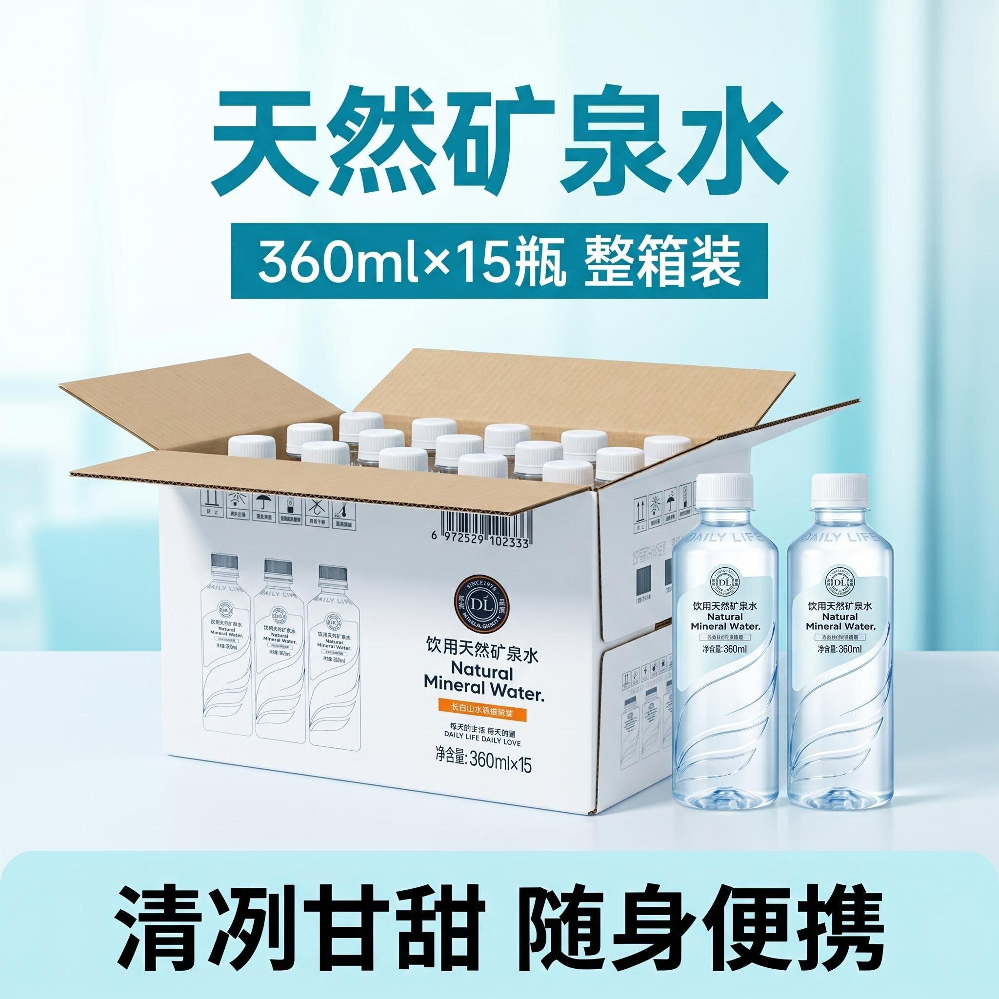 胖东来长白山天然矿泉水15瓶图片