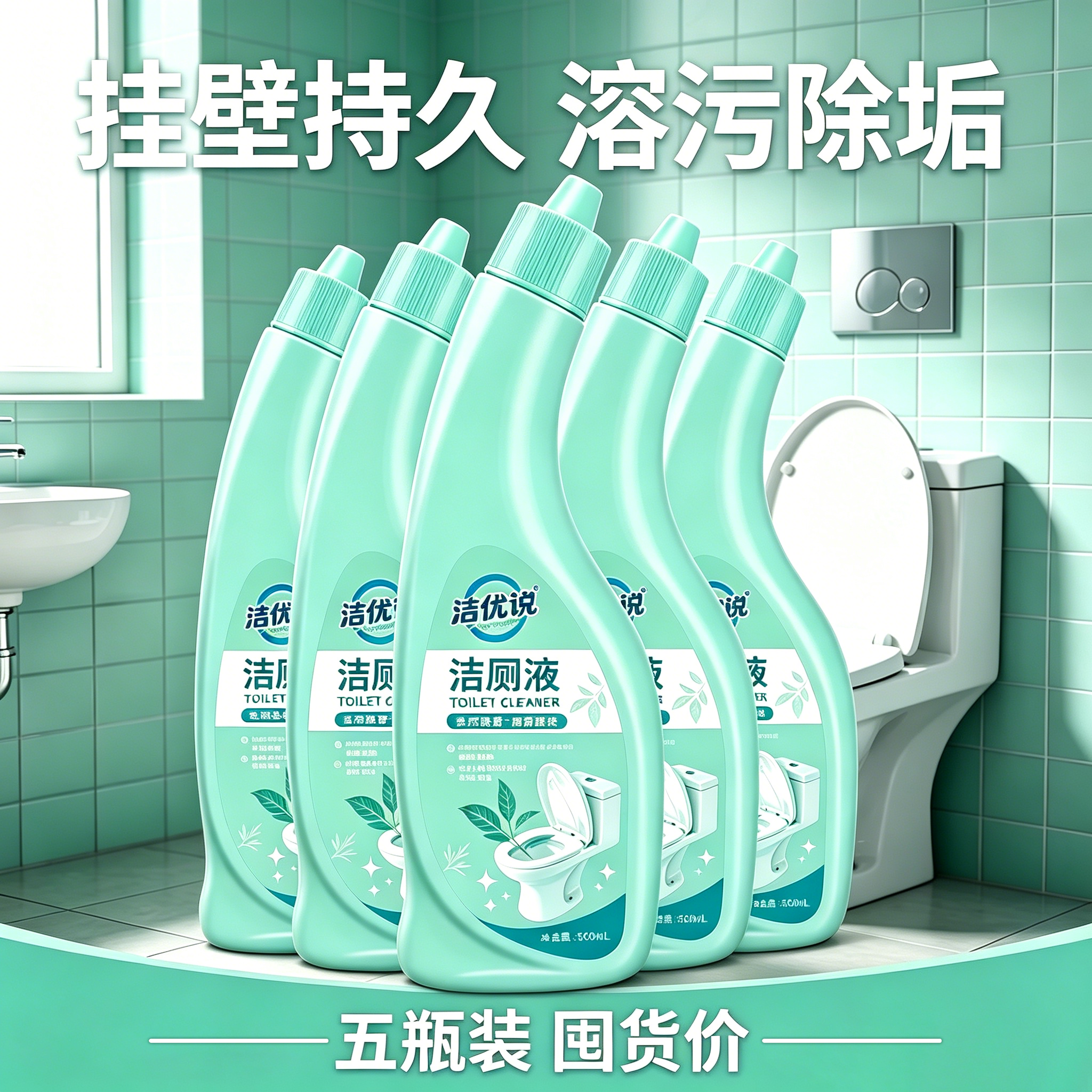 洁优说500ml洁厕液强力除污垢臭