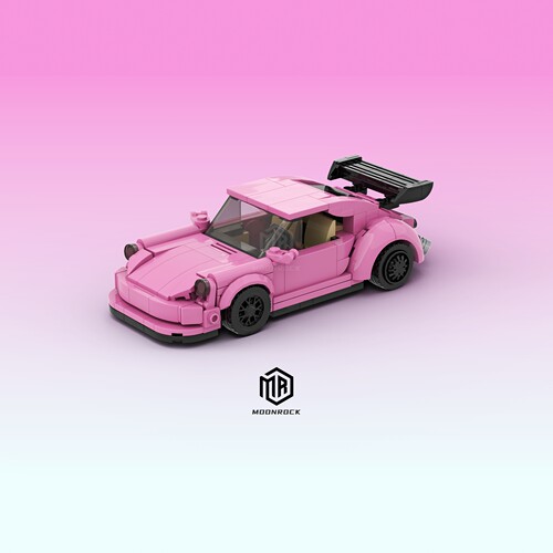 保时捷911RWBMOC高砖积木