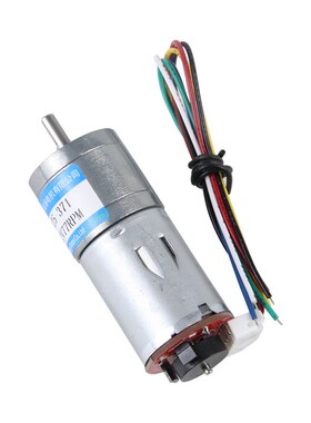 直流减速电机JGA25-370B带霍尔编码器正反转大扭矩12V24V小型马达