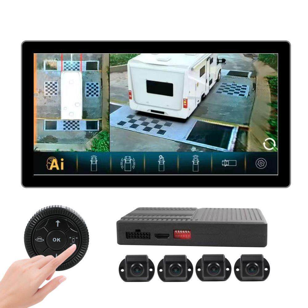 AHD 1080P 3d 360度摄像机全景记录系统卡车鸟景摄像机汽车360度