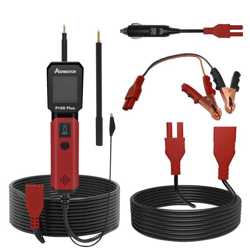 适用AERMOTOR P100 PLUS Automotive Circuit Tester 12V 24V Pow