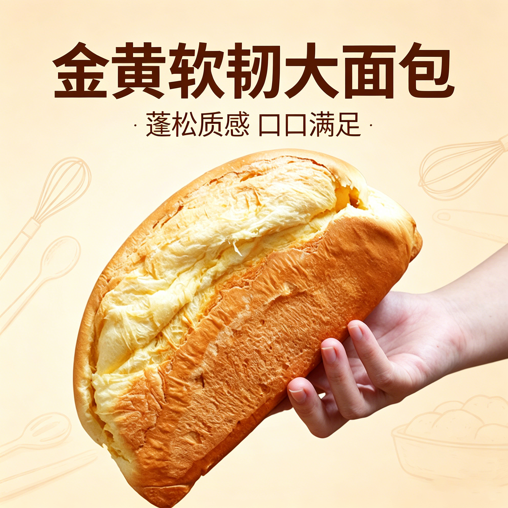 闽南特产现做特香手撕面包湿软