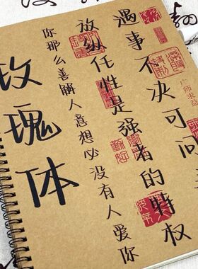 玫瑰体字帖学生漂亮作文