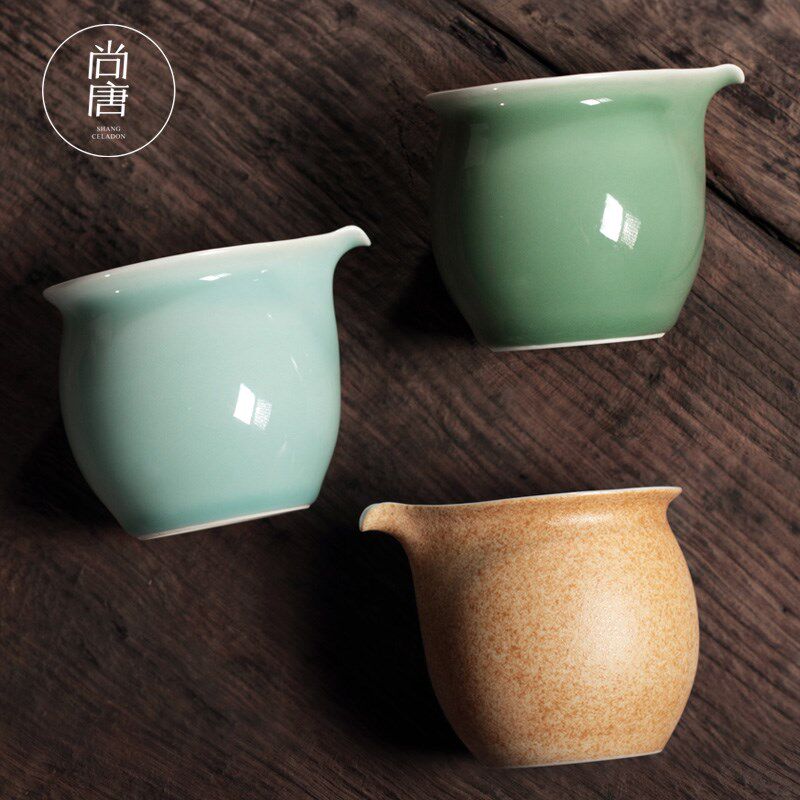 青瓷公道杯茶海手工公杯大容量匀杯茶道龙泉市陶瓷功夫茶具分茶器