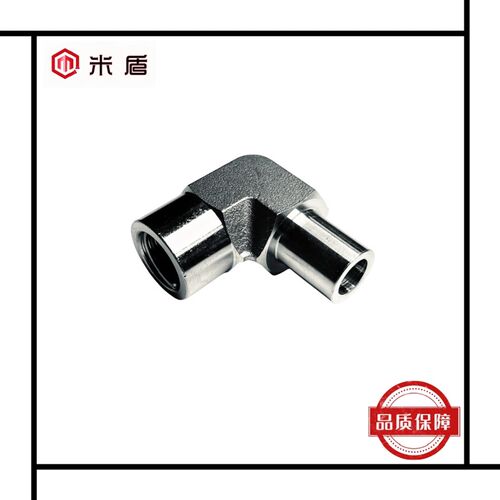 316L不锈钢内螺纹转换弯头 1/4NPT内螺纹-1/2焊接管弯通接头 90