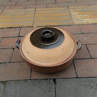 老式土砂锅粥粗陶土罐麻辣汤砂锅家用商用牛杂鸡羊肉煲打边炉火锅