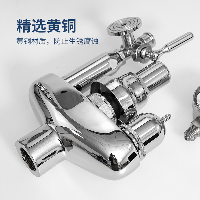 汤锅安全阀锅炉泄压阀带压力表