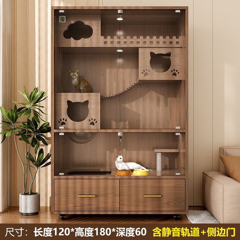 实木豪华猫屋猫别墅猫柜