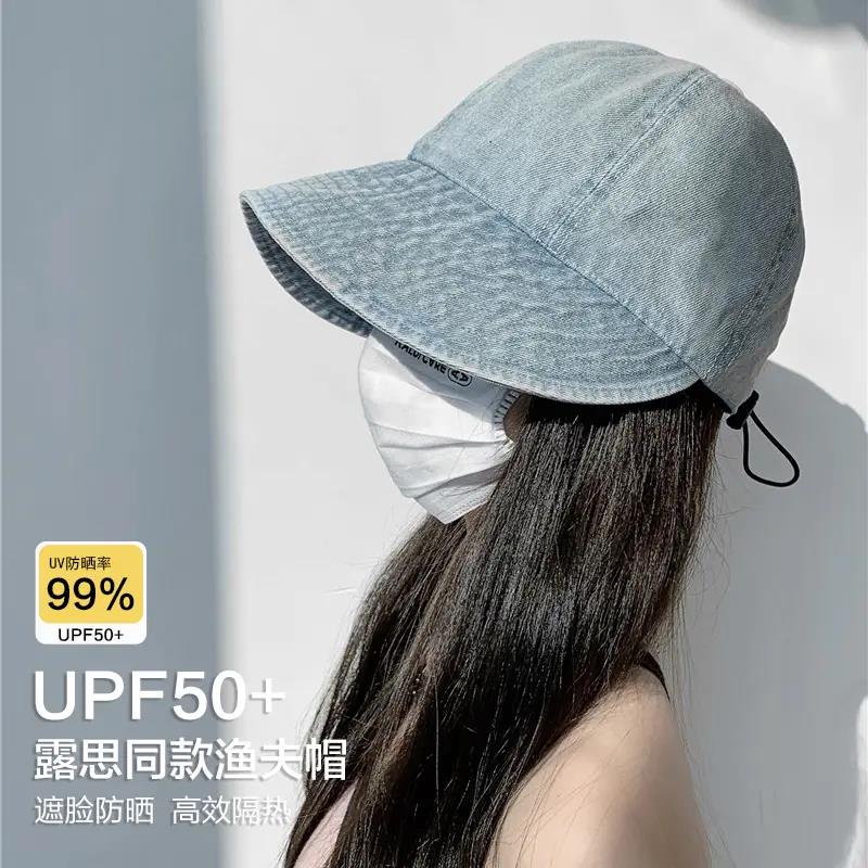 牛仔渔夫帽夏季女款百搭
