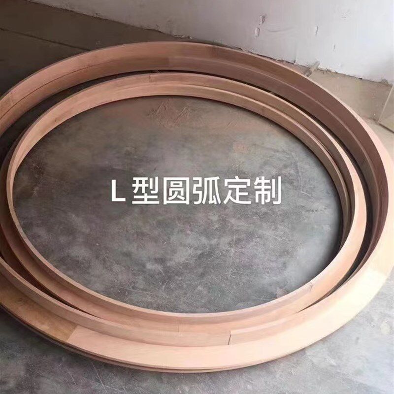 实木线条背景墙弧线 吊顶圆弧异形线条 圆内阴角线弯线门弯线定制